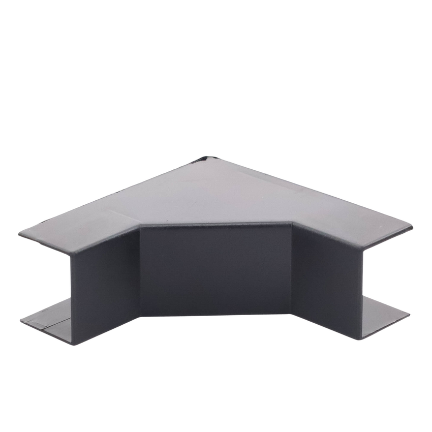 Esquinero Interior Color Negro de PVC Auto Axtinguible, Para Canaleta TMK-1720-N-CC (5220-02003)