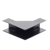 Esquinero Interior Color Negro de PVC Auto Axtinguible, Para Canaleta TMK-1720-N-CC (5220-02003)