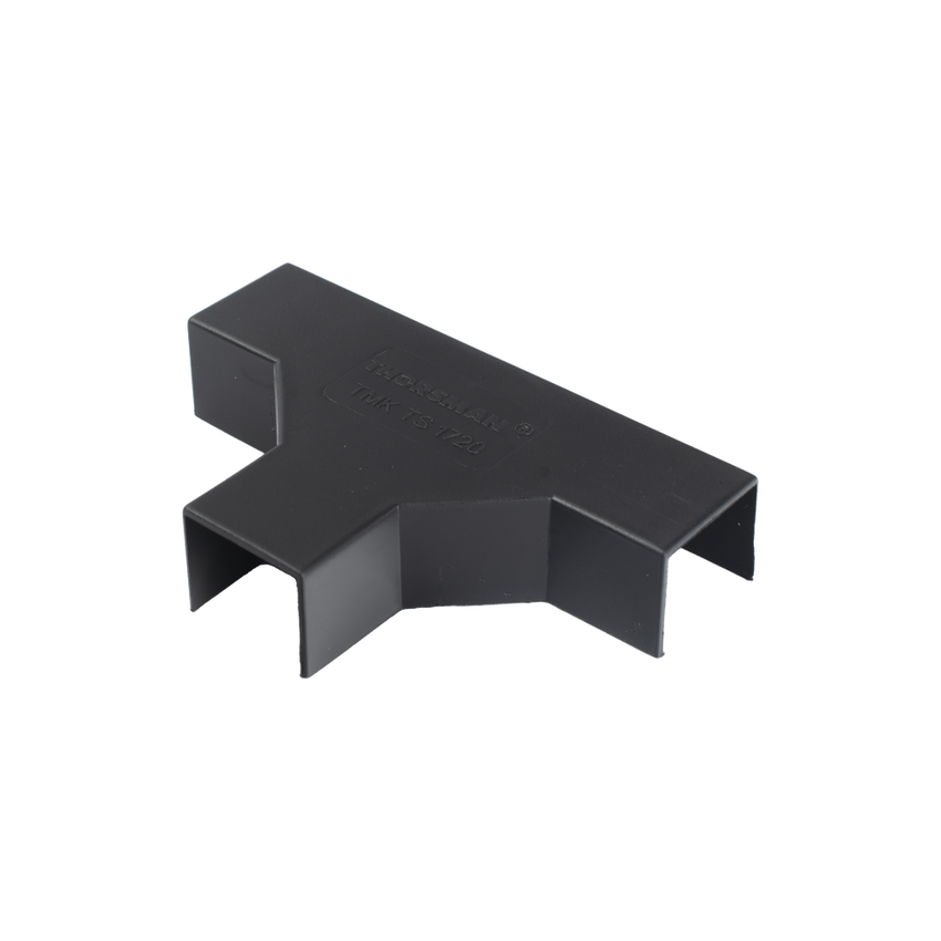 Sección en "T" Color Negro de PVC Auto Extinguible, Para Canaleta TMK-1720-N-CC (5240-02003)