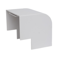 Esquinero Exterior Color Blanco de PVC Auto Axtinguible, Para Canaleta TMK-4577 (5510-02001)