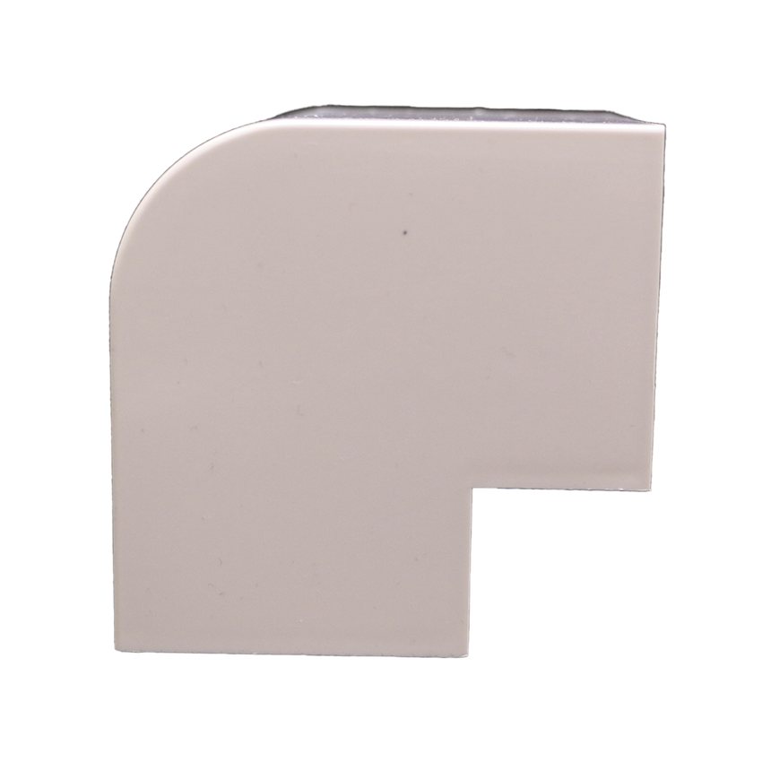 Esquinero Exterior Color Blanco de PVC Auto Axtinguible, Para Canaleta TMK-4577 (5510-02001)