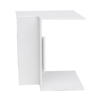 Esquinero Interior Color Blanco de PVC Auto Axtinguible, Para Canaleta TMK-4577 (5520-02001)