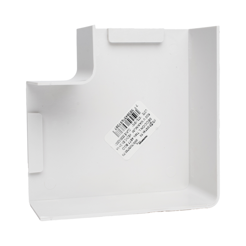 Sección en "L" Color Blanco de PVC Auto Extinguible, Para Canaleta TMK-4577 (5530-02001)