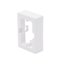 Caja Sin Fondo Universal, Color Blanco de PVC Auto Extinguible (7900-02002)
