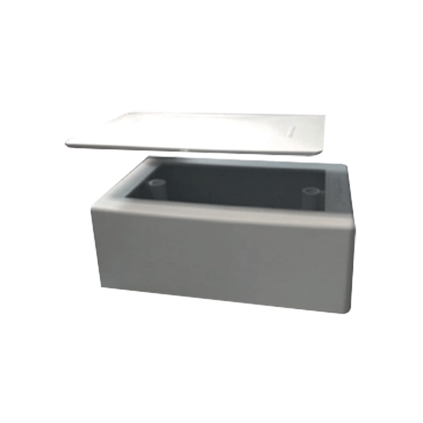 Kit de Caja TMKS1 con THAPA Ciega Incluida Color Blanco (7902-02002)