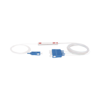 Splitter (Divisor Óptico) tipo PLC, de 1x4, conectores SC/UPC