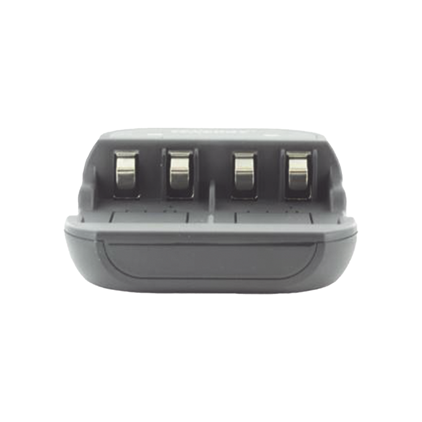 Cargador Rápido 2 Bahías / Baterías Ni-MH 9V / Cable USB Incluido / Adaptador de Corriente NO Incluido / Color Negro