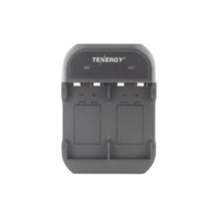 Cargador rápido de 2 compartimientos para baterías Ni-MH; Aplicable en baterías de 9 V /color negro