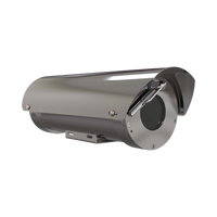 Camara IP Zoom con gabinete antiexplosion 2MP, 32X, IP68, WiseStream II / conexion de fibra optica monomodo / con wiper