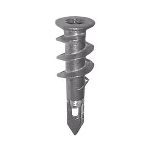 Taquete Métalico TPD Zinc con tornillo 8 x 1 1/4", Ideal para Uso con carteles publicitarios, Electrodomésticos