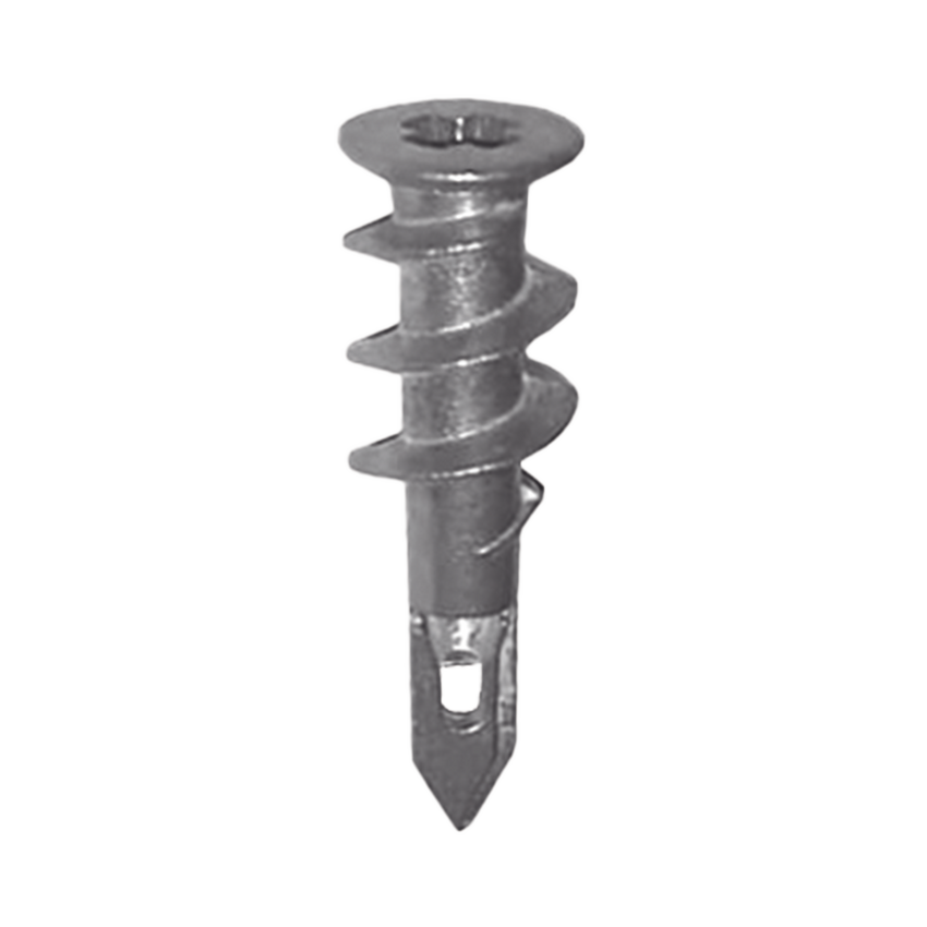 Taquete Métalico TPD Zinc con tornillo 8 x 1 1/4", Ideal para Uso con carteles publicitarios, Electrodomésticos