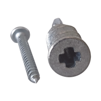 Taquete Métalico TPD Zinc con tornillo 8 x 1 1/4", Ideal para Uso con carteles publicitarios, Electrodomésticos
