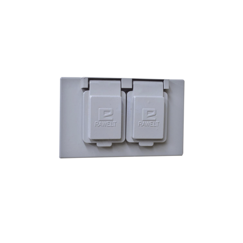 Tapa Dúplex Horizontal con Contratapa / Auto-cierre de aluminio Tipo RR / Placa Intemperie