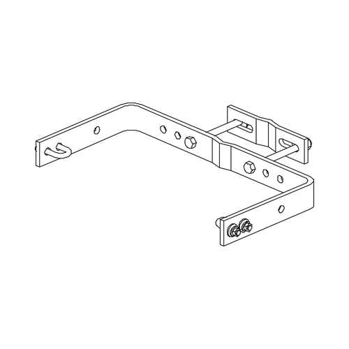Escalera Exterma Sólida de 3 metros para Secciones 1 a 12 de Torres Super Titan (Incluye 3 Herrajes Sujetadores).