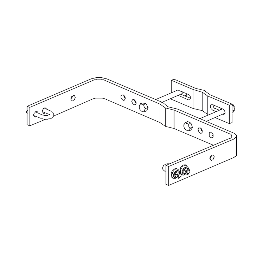 Escalera Exterma Sólida de 3 metros para Secciones 1 a 12 de Torres Super Titan (Incluye 3 Herrajes Sujetadores).