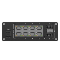 Switch Industrial Administrable L2, 8 puertos PoE 802.3af/at, Soporta Profinet