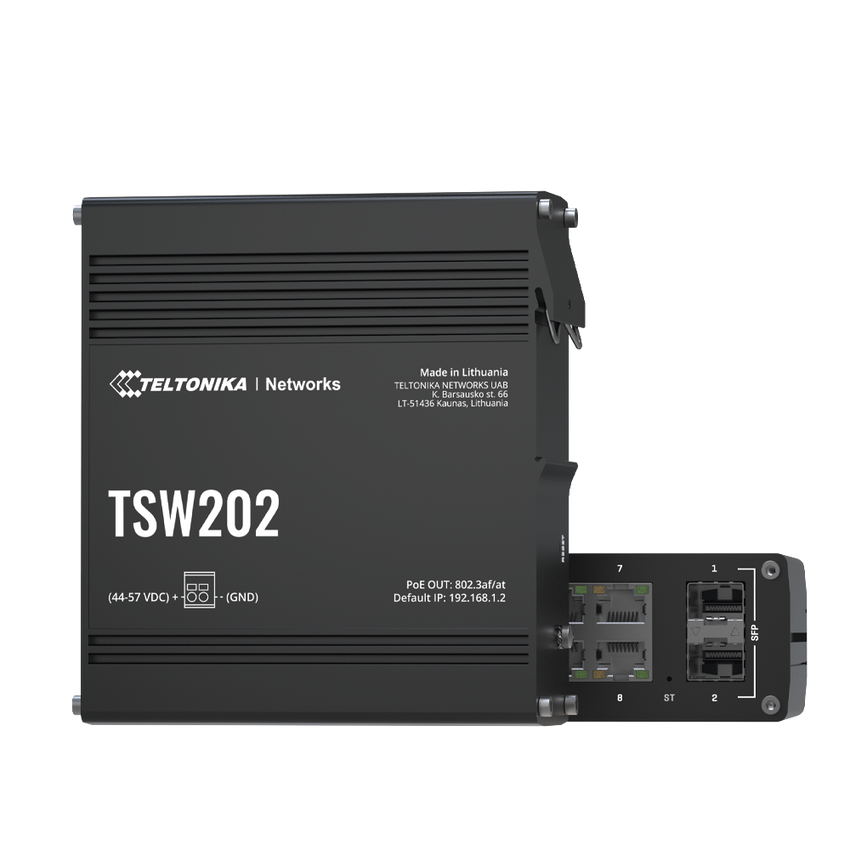 Switch Industrial Administrable L2, 8 puertos PoE 802.3af/at, Soporta Profinet