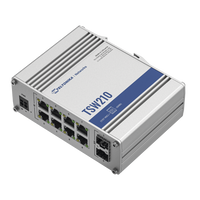 Switch Industrial No-Administrable 8 puertos Gigabit, 2 SFP 1G