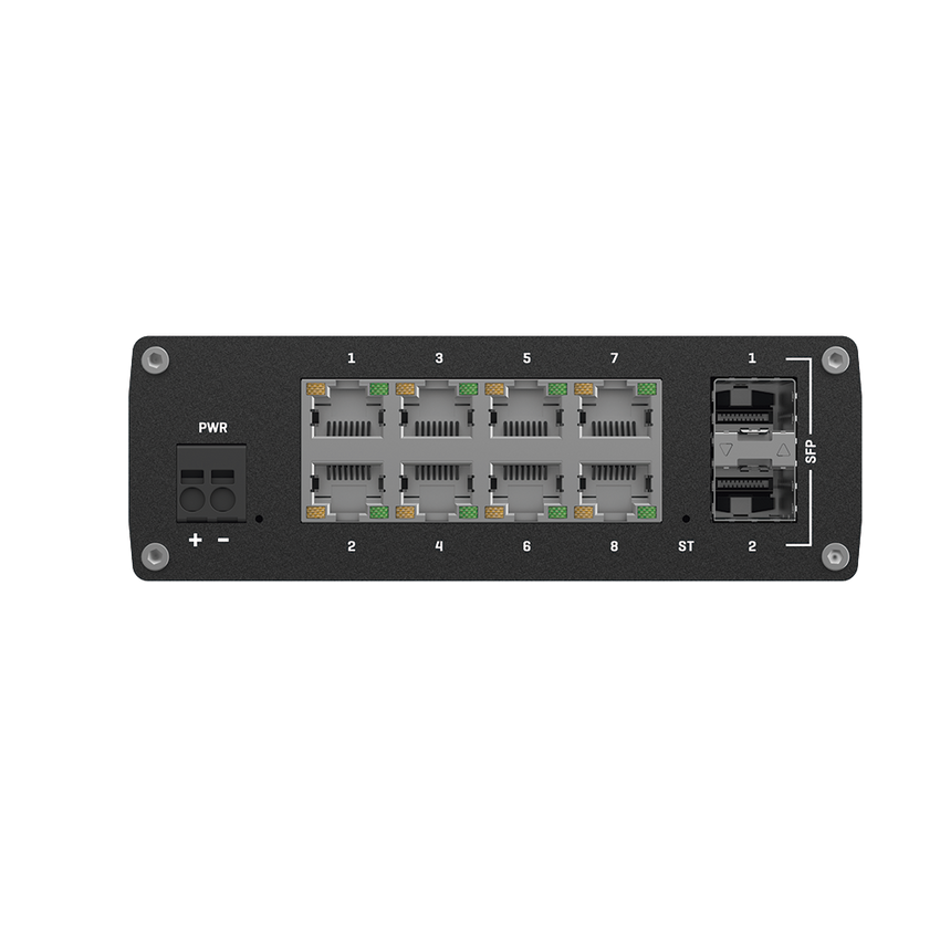 Switch Industrial Administrable L2, 8 puertos GE + 2 SFP, Soporta Profinet
