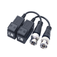Kit de Transceptores (Baluns) con Terminal PUSH SUPERIOR, PROTECCION DE SOBRECARGA INTEGRADO, Resolución 4K , Cable flexible COAXIAL Blindado / COAXITRON / AUDIO POR COAXITRON / Conector 100% COBRE /  Calidad PREMIUM