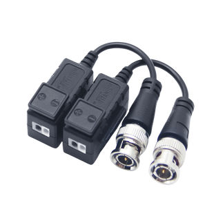 Kit de Transceptores (Baluns) con Terminal PUSH SUPERIOR, PROTECCION DE SOBRECARGA INTEGRADO, Resolución 4K , Cable flexible COAXIAL Blindado / COAXITRON / AUDIO POR COAXITRON / Conector 100% COBRE /  Calidad PREMIUM