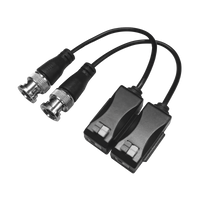 Kit de Transceptores (Baluns) con Terminal PUSH SUPERIOR PIG TAIL en ambos conectores, Resolución 4K , Cable flexible COAXIAL Blindado / COAXITRON / AUDIO POR COAXITRON /Conector 100% COBRE / Calidad PREMIUM