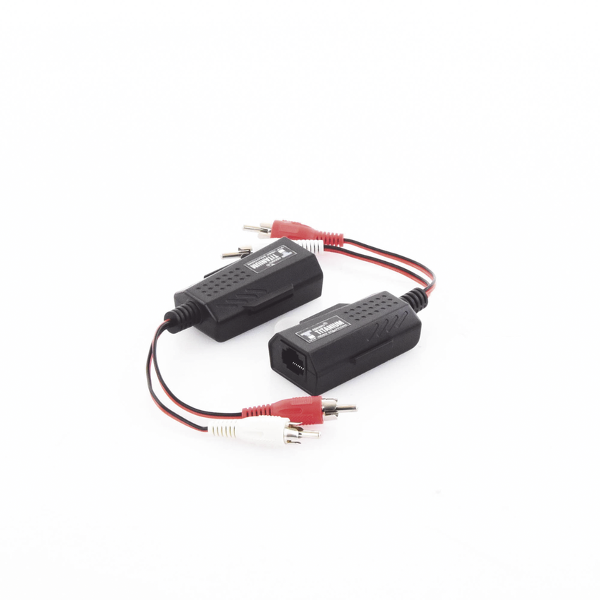 Balun Extensor de Audio Analogo Estereo RCA a RJ45 / Distancia 800 Metros (2625 Pies) / Cable CAT5-6 / Conector 100% Cobre / Protecci�n TVS, Calidad Premium