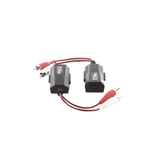 Balun Extensor de audio analogo estereo RCA a RJ45  / Distancia 800 mts/  Cable CAT5-6 / Conector 100% COBRE / protección TVS, Calidad PREMIUM