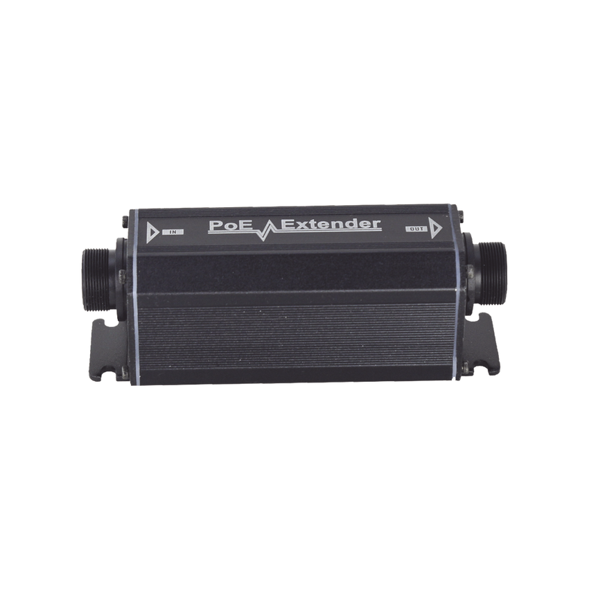 Extensor PoE / 100 Metros / Intemperie (IP66) /  60 Watts / 1 Puerto de Entrada  / 1 Puerto de Salida PoE / No requiere alimentación.
