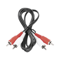 Cable RCA Macho a Macho de 1 Metro (3.28 Pies) de Longitud, para Aplicaciones de Audio y Video Optimizado para HD