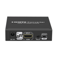 Extractor de Audio de HDMI a HDMI + Audio / Salida de Audio Digital o Análoga / SPDIF / Toslink / Auxiliar 3.5mm (Estéreo) / Salida HDMI solo video / Soporta ARC / HDR / HDCP / Separa el Audio del Contenido HDMI .