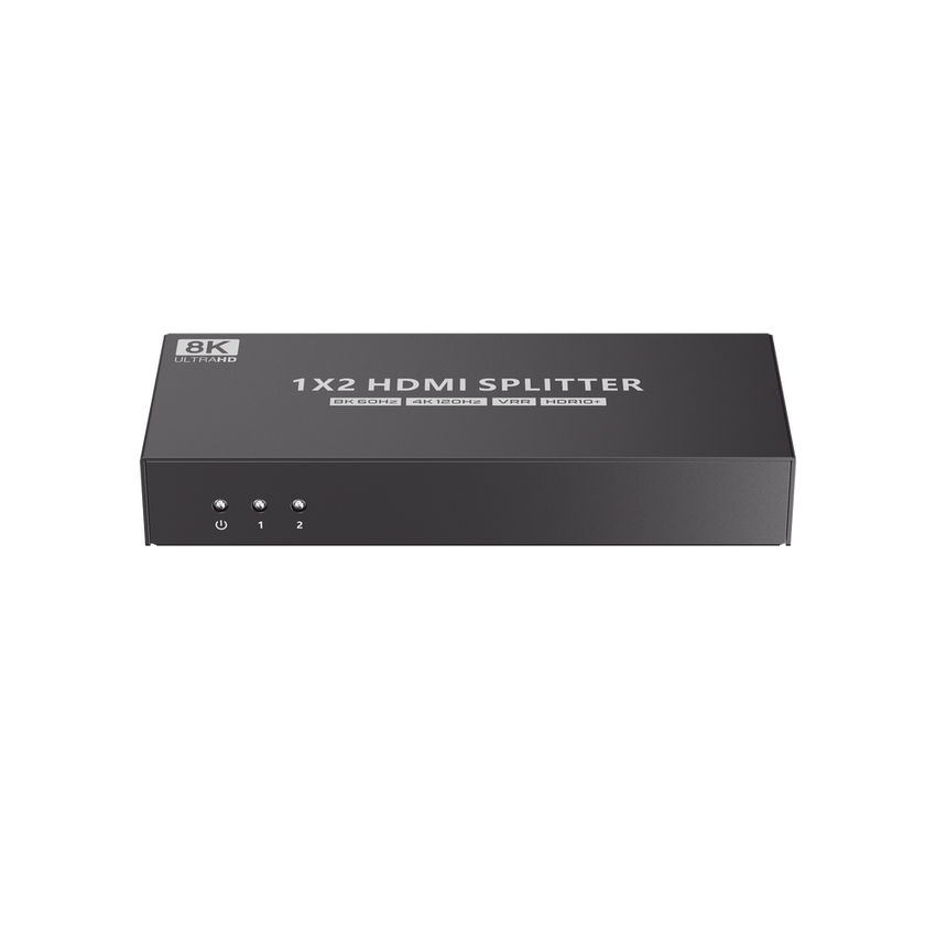 Splitter HDMI 1x2 | Velocidad de trasmisión 48 Gbps| Resolución 8k | Salida de audio| HDCP 2.3