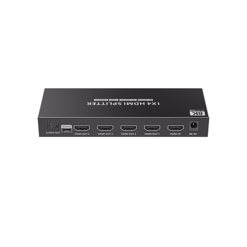 Splitter HDMI 1X4 | Velocidad de trasmisión 48 Gbps| Resolución 8K | Salida de audio| HDCP 2.3