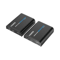 Kit extensor KVM (HDMI y USB) hasta 120 metros | Resolución 1080P @ 60 Hz | Soporta STP y UTP CAT6 | Soporta Switch Gigabit para control KVM múltiple | Soporta hasta 253 receptores | Transmite el Video y Controla tu DVR vía USB