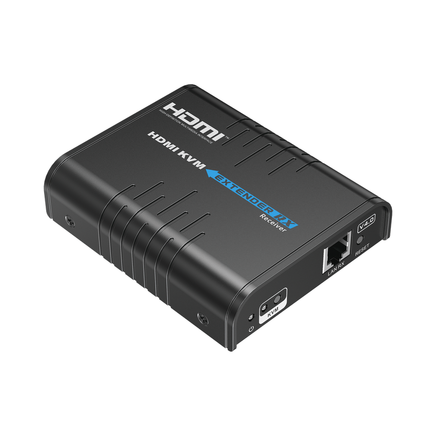 Receptor Compatible para Kits TT373KVM4.0 | Resolución 1080P @ 60 Hz | Soporta STP y UTP CAT6 | Control IR | Compatible con Switch Gigabit para control KVM múltiple.