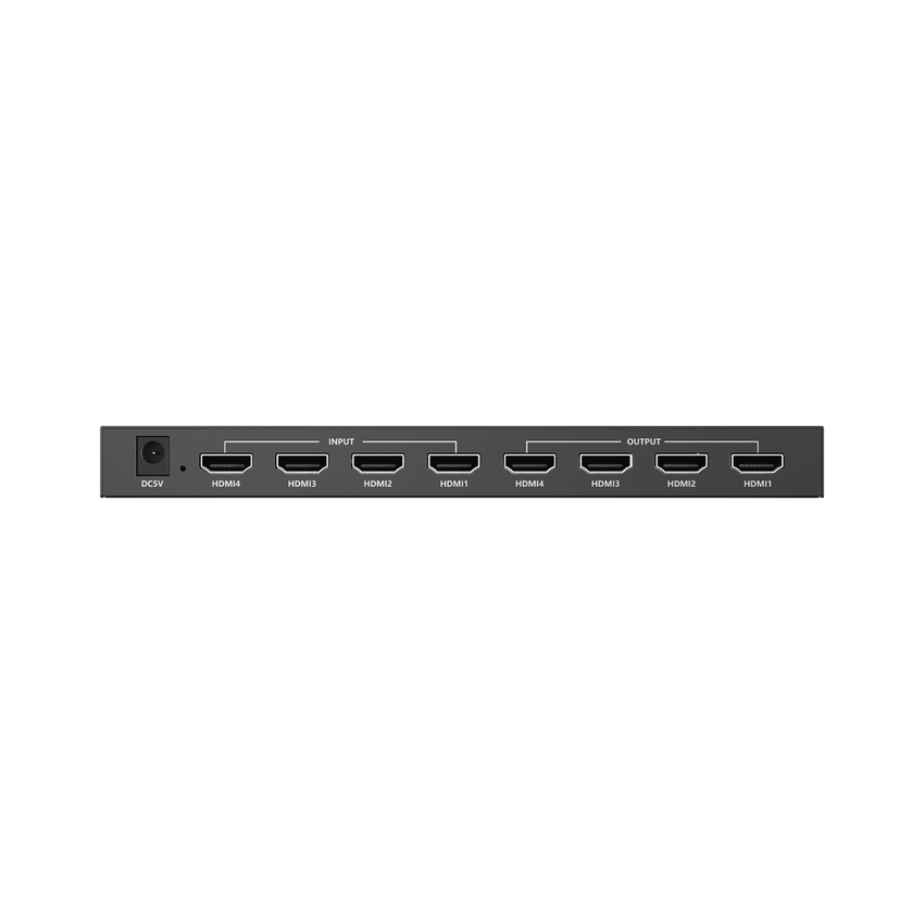 Matricial 4x4 HDMI | 4K@60Hz | Soporta HDR10 | Configuración EDID | Múltiples Modos de Conmutación