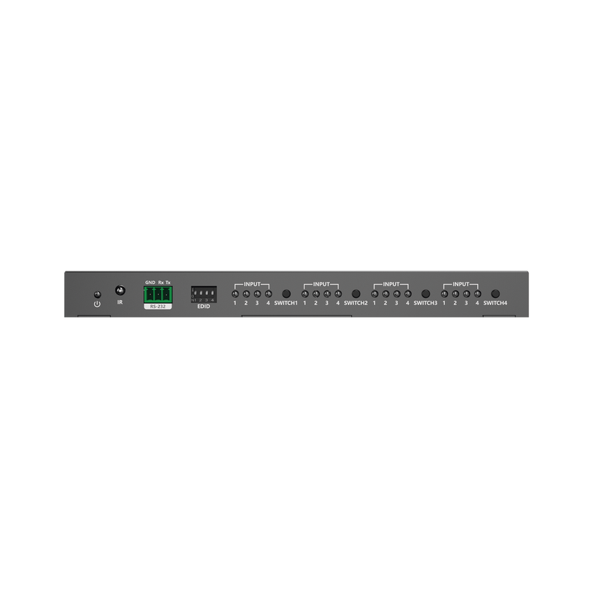 Matricial 4x4 HDMI | 4K@60Hz | Soporta HDR10 | Configuración EDID | Múltiples Modos de Conmutación