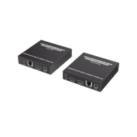 Kit Extensor KVM (HDMI y USB) hasta 120 metros | Transmite el Video y Controla tu DVR vía USB a distancia | Soporta resolución 4K @60Hz | Cat 6, 6a y 7 | Salida Loop en el Tx para visualización local