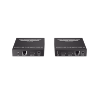 Kit Extensor KVM (HDMI y USB) hasta 120 metros | Transmite el Video y Controla tu DVR vía USB a distancia | Soporta resolución 4K @60Hz | Cat 6, 6a y 7 | Salida Loop en el Tx para visualización local