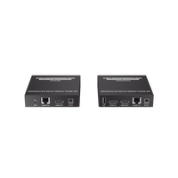 Kit Extensor KVM (HDMI y USB) hasta 120 metros | Transmite el Video y Controla tu DVR vía USB a distancia | Soporta resolución 4K @60Hz | Cat 6, 6a y 7 | Salida Loop en el Tx para visualización local