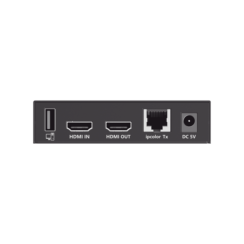 Kit Extensor KVM (HDMI y USB) hasta 120 metros | Transmite el Video y Controla tu DVR vía USB a distancia | Soporta resolución 4K @60Hz | Cat 6, 6a y 7 | Salida Loop en el Tx para visualización local