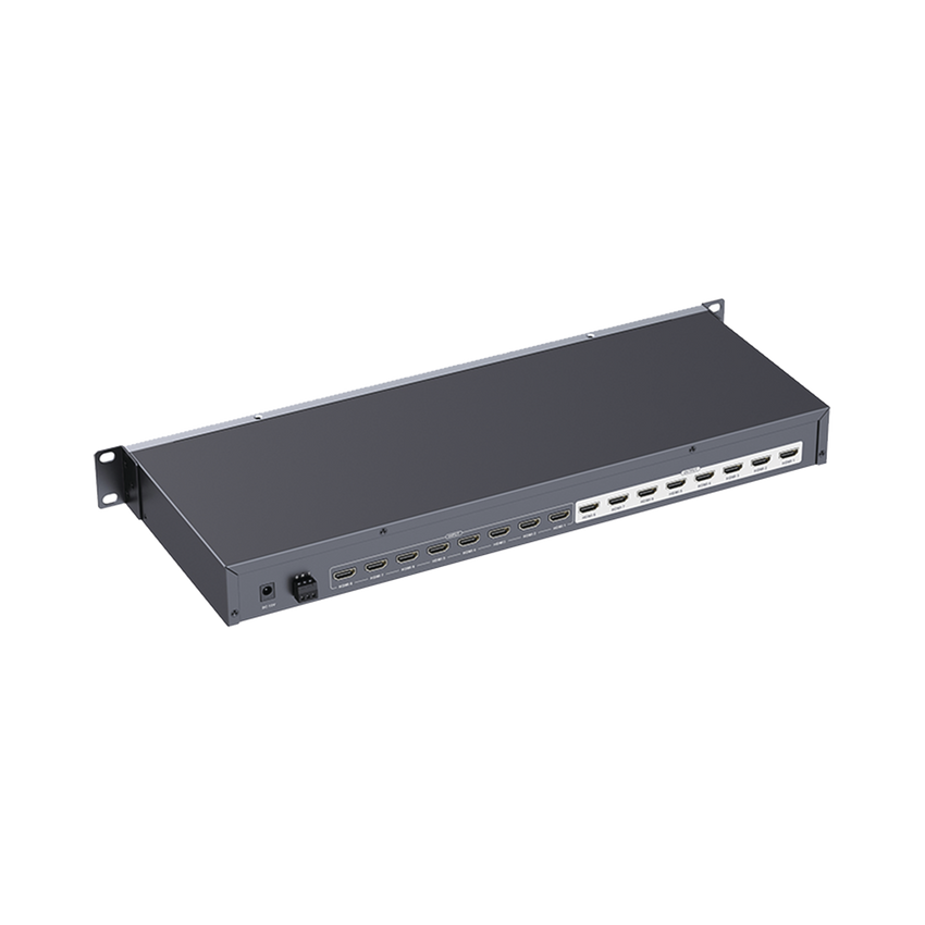 MATRICIAL DE VIDEO HDMI 8 x 8 / 8 Entradas y 8 Salidas en HDMI /  4K @ 30Hz / 10.2 Gbps / HDMI 1.4 / HDCP 1.4 / 3D / Conmutación por Botón, RS232 o Control Remoto / IDEAL PARA CENTROS DE MONITOREO, COMPARACION Y ANALISIS.