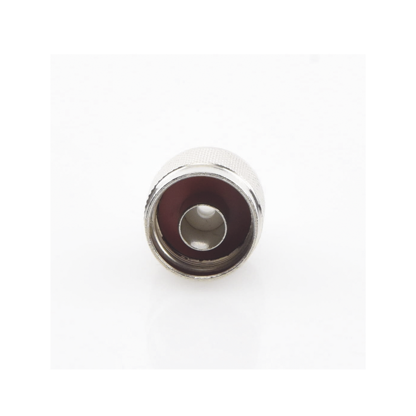 Conector N Macho para 75 Ohm de Anillo Plegable para cable RG-11, Niquel /Oro /Teflón.