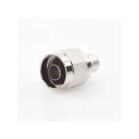 Conector N Macho para 75 Ohm de Anillo Plegable para cable RG-11, Niquel /Oro /Teflón.