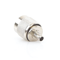 Conector N Macho para 75 Ohm de Anillo Plegable para Cable RG-59, Niquel/Oro/Tefl�n