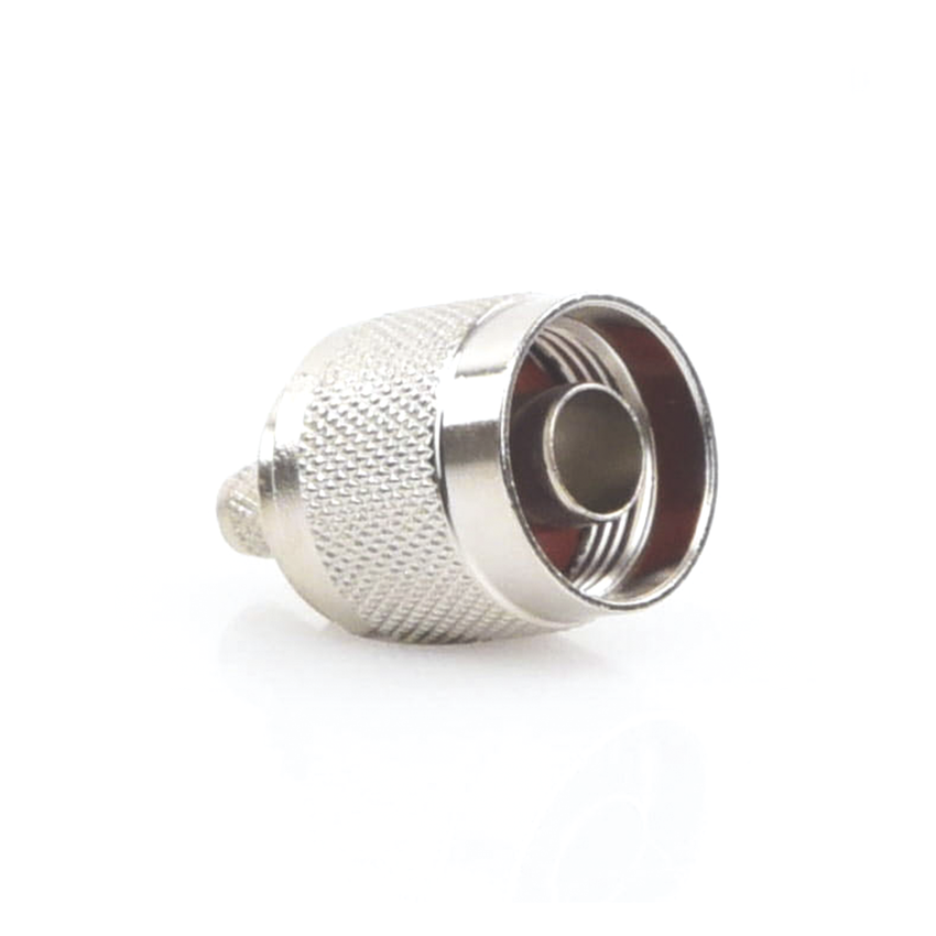 Conector N Macho para 75 Ohm de Anillo Plegable para Cable RG-59, Niquel/Oro/Tefl�n