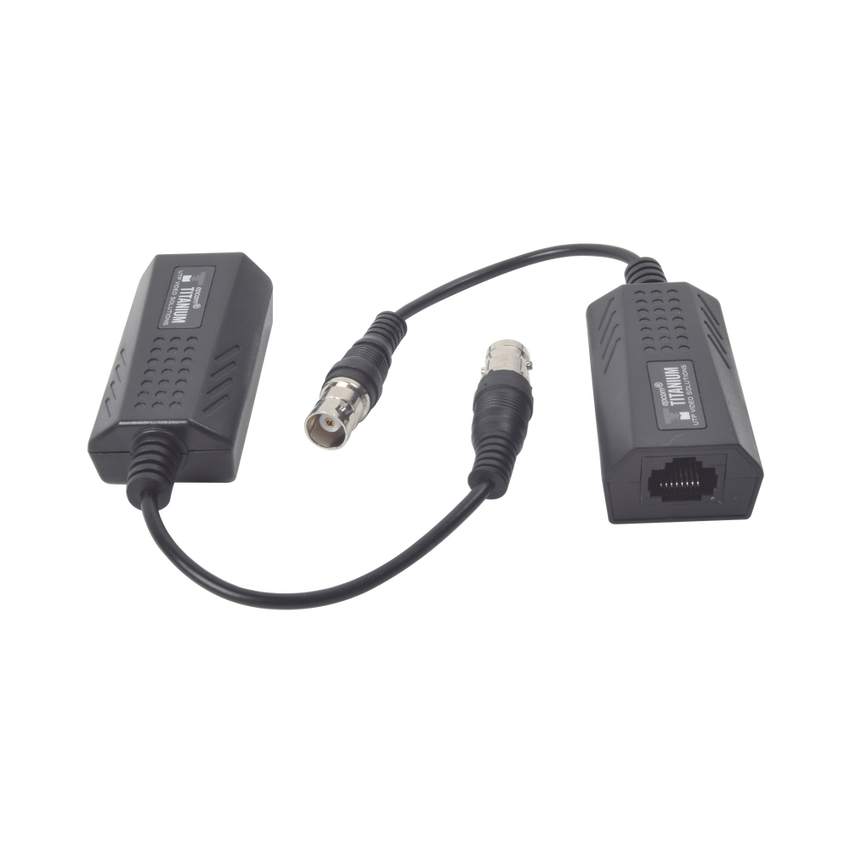 Kit EXTENSOR IP por cable CABLE COAXIAL para distancias de HASTA 200 m / REUTILIZA EL CABLEADO EXISTENTE PARA CONECTAR CÁMARAS IP / No Requiere Energía / Transmisión en Tiempo Real / Protección Contra Sobretensiones Incorporada