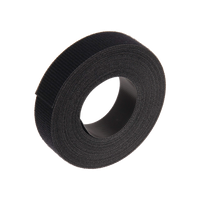 Kit de 10 Rollos de Cinta de Contacto, de 10.66 m de largo y 19.1 mm de ancho c/u, Color Negro