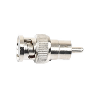 Adaptador en L�nea para 75 Ohm, de Conector BNC Macho a RCA Macho en Aplicaciones de Audio-Video para C�maras, Monitores y DVR's.