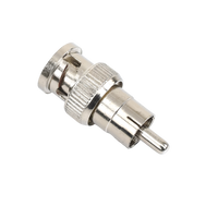 Adaptador en L�nea para 75 Ohm, de Conector BNC Macho a RCA Macho en Aplicaciones de Audio-Video para C�maras, Monitores y DVR's.